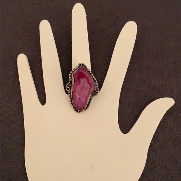 Pink Geode Ring - Picture 2 of 4